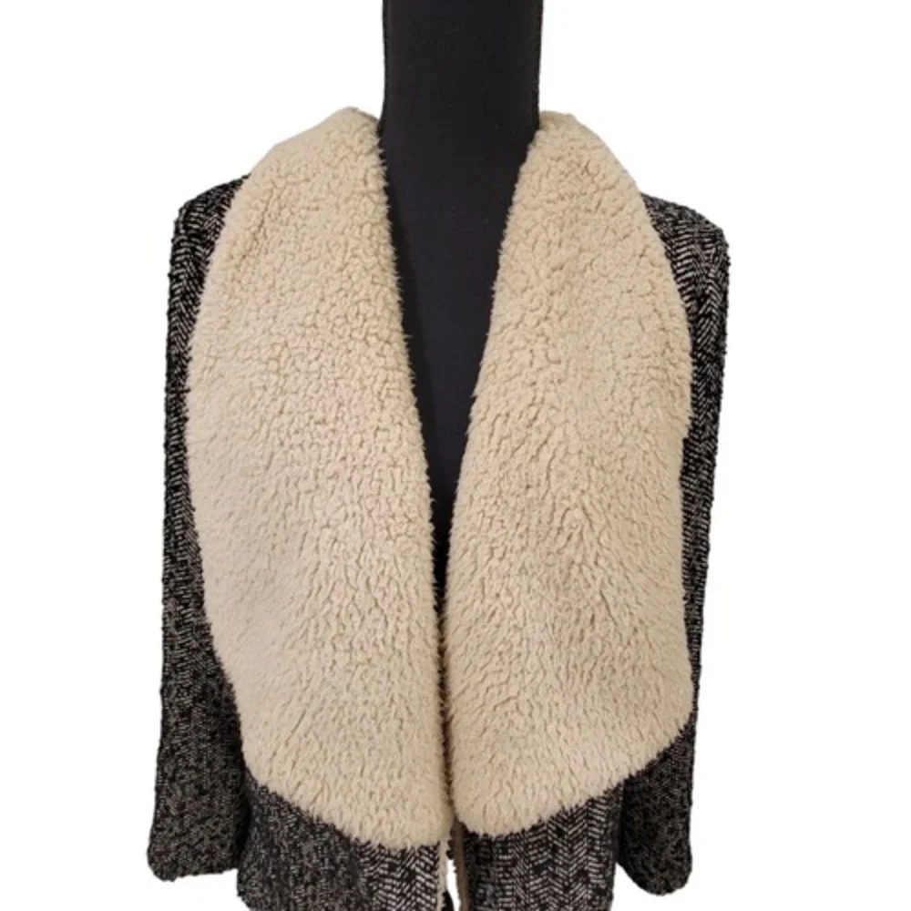 Tulle tweed sherpa